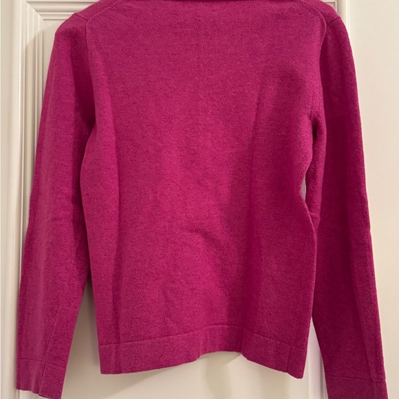 J. Crew Fuchsia Knit Top Size Small - Picture 2 of 2